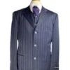 Mafia Costume - Mafia Halloween Costume - Italian Mafia Double Navy Blue PinstripCostumes -Alberto Nardoni Shop image48794