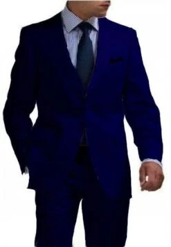 Mens Big And Tall Linen Suit -Navy Suit