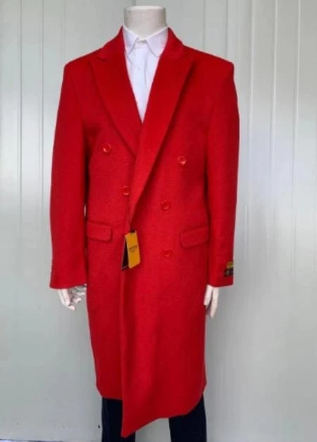 Mens Overcoat -Mens Long Wool Topcoats- Topcoat For Men-Mens Full Length And Cashmere Overcoat - Winter Topcoats - Red Coat 1 Mens Overcoat -Mens Long Wool Topcoats- Topcoat For Men-Mens Full Length And Cashmere Overcoat - Winter Topcoats - Red Coat