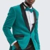 Cheap Tuxedos For Men - Discounted Teal Tuxedos -Alberto Nardoni Shop image55415