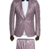 Lavender Paisley Suit - Fashion Prom Tuxedo - Wedding Suit -Alberto Nardoni Shop image56513