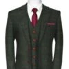 Herringbone Pattern- Mens 1930 Suit -1930s Tuxedo - Green Suit -Alberto Nardoni Shop image56696