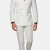 White Linen Suit - Double Breasted Summer Suits -Alberto Nardoni Shop image60545