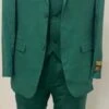 Emerald Green Big And Tall Linen Suit