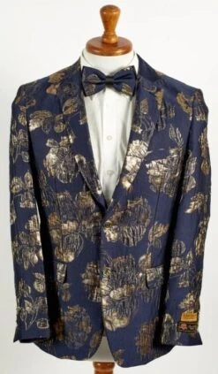Mens Big And Tall Tuxedo -Blue Tuxedo