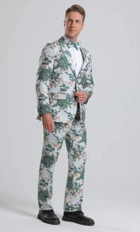 Mens Big And Tall Tuxedo -White And Gold Tuxedo 1 Mens Big And Tall Tuxedo -White And Gold Tuxedo