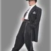 Mens High Fashion Vested Black And White Pinstripe Zoot Suit For Sale ~ Pachuco Mens Suit Perfect For Wedding