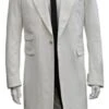 Zoot Suit Made Of Velvet Fabric - 1920s Velvet Suit (Black Pants) - White -Alberto Nardoni Shop image64613