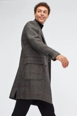 Italian Wool Double Breasted Topcoat -Alberto Nardoni Shop italian wool double breasted topcoat 4