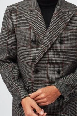 Italian Wool Double Breasted Topcoat -Alberto Nardoni Shop italian wool double breasted topcoat 5