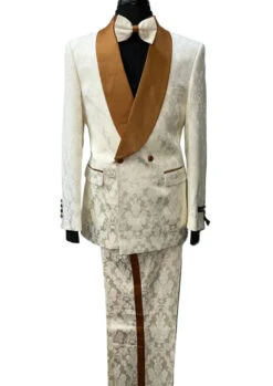 Ivory And Gold Tuxedo - Wedding Suit -Alberto Nardoni Shop ivory and gold tuxedo wedding suit 2