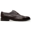 Marco Di Milano John Brown Shoes Exotic Caiman Crocodile / Woven Leather Dress Oxfords -Alberto Nardoni Shop jhon caiman calf oxford brown web 1