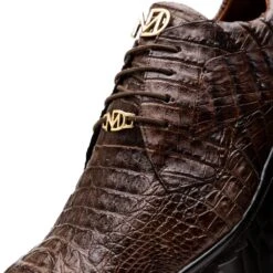 Marco Di Milano Kratos Men'sBrown Shoes Exotic Caiman Crocodile Sneakers -Alberto Nardoni Shop kratos caiman sneaker brown web 3