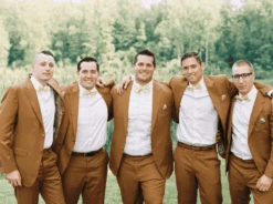 Light Brown Wedding Suit - Brown Groom Suit