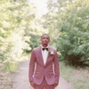 Mauve Groom Suit - Mauve Wedding Suit