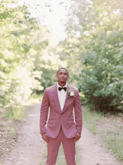Mauve Groom Suit - Mauve Wedding Suit
