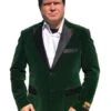 Men's Big And Tall Blazers Velvet - Green / Sport Coat