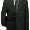 Men's Black Classic Wool Business Wedding Suit