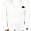 Men's Super 150'S Viscose Blend 1 Button White Tuxedo Floral Pattern Dinner Jacket -Alberto Nardoni Shop men s super 150 s viscose blend 1 button white tuxedo floral pattern dinner jacket