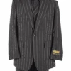 Mens 1930s Suits - Black Pinstripe Suit -Alberto Nardoni Shop mens 1930s suits black pinstripe suit
