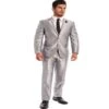 Mens 2 Piece Silver Sharkskin Italian Styled Suit -Alberto Nardoni Shop mens 2 piece silver sharkskin italian styled suit