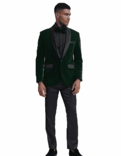 Mens Velvet Blazer - Velvet Jacket Mens Big And Tall Velvet Greeen Blazer - Sportcoat