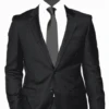 Mens Black Linen Suit
