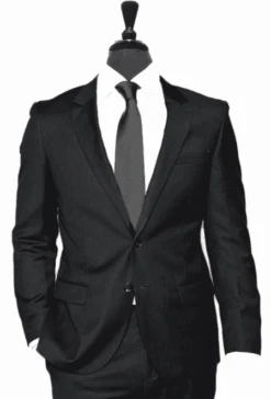 Mens Black Linen Suit