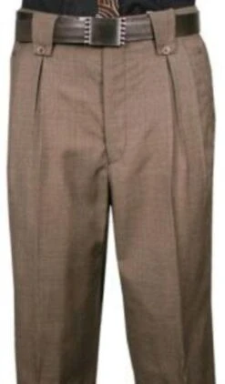 Mens Brown Houndstooth Dress Pants
