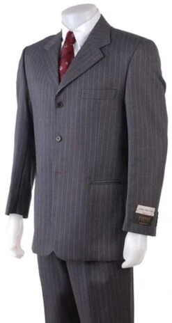 Mens Charcoal Gray Linen Suit