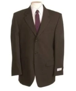 Mens Chocolate Linen Suit