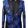 Mens Dark Blue Prom Suit