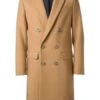 Mens Overcoat - Mens Long Wool Topcoats- Topcoat For Men-Mens Double Breasted Overcoat Camel Double Breasted Coat -Alberto Nardoni Shop mens long camel coat