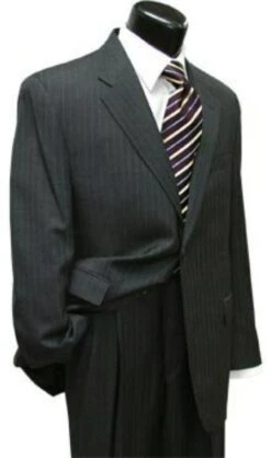 Mens Gray Single Breasted Linen Suit