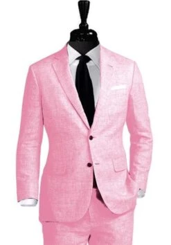 Mens Pink Linen Suit - Summer Suit -Alberto Nardoni Shop mens pink linen suit summer suit 21023768608964