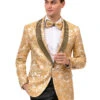 Mens Prom Tuxedo Suit Gold Prom Suit