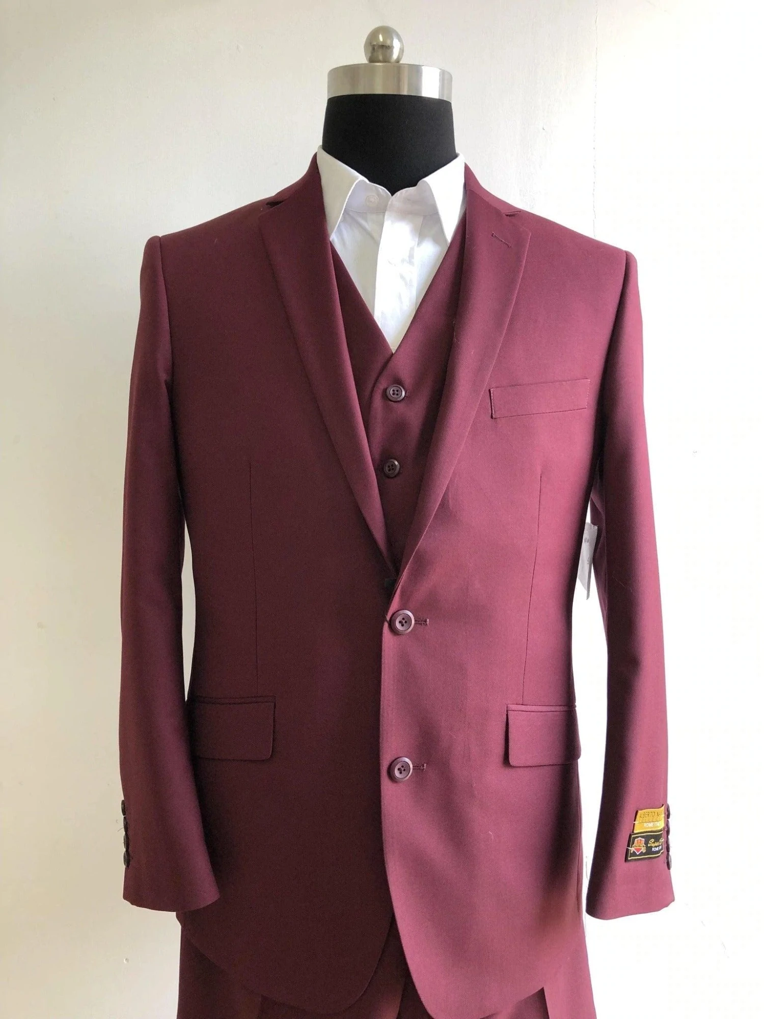 Mens Suits Burgundy -Suit 1 Mens Suits Burgundy -Suit