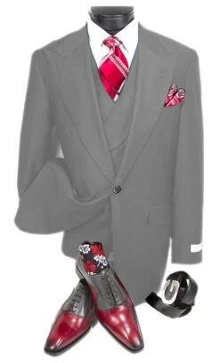 Mens Suits Detroit Michigan - Gadson-54 Light Grey - Wholesale Mens Suits - Wholesale Suits