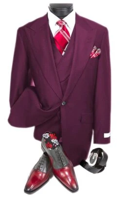 Mens Suits Detroit Michigan - Gadson-54Plum - Wholesale Mens Suits - Wholesale Suits