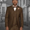 Mens Suits Regular Fit - Wool Suit - Pleated Bronze Suit$199 -Alberto Nardoni Shop mens suits regular fit wool suit pleated bronze suit dollar199