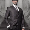 Mens Suits Regular Fit - Wool Suit - Pleated Charcoal Grey Suit$199 -Alberto Nardoni Shop mens suits regular fit wool suit pleated charcoal grey suit dollar199