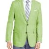 Mens Summer Blazer - Men's Apple Green Fashion Dress Casual Blazer On Sale