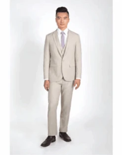 Mens Tan Groomsmen Tuxedos