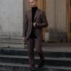 Suit And Turtleneck Combo - Turtleneck Prom Outfits - Prom TurtleneckBrown Suit -Alberto Nardoni Shop mens turtleneck with blazer turt