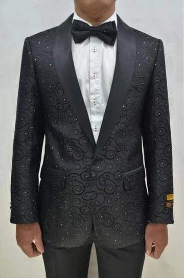 Mens Vegas Black Tuxedo 1 Mens Vegas Black Tuxedo