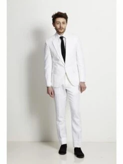 Mens White Linen Suit