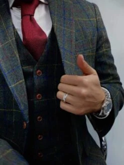 Green Tweed Suit- Green Herringbone Fabric Winter Suit - Vintage EnglishSuit 5 Green Tweed Suit- Green Herringbone Fabric Winter Suit - Vintage EnglishSuit -Alberto Nardoni Shop mens winter suit suit for productimage27841