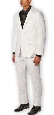 Mix And Match Suits Men's Suit Separates Wool White Suit By Alberto Nardoni Brand