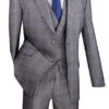 Gray Modern Fit Glen Plaid 2 Button Peak Lapel 3 Piece Suit 10 Gray Modern Fit Glen Plaid 2 Button Peak Lapel 3 Piece Suit -Alberto Nardoni Shop mv2w 1 gray s 5162898e 1d3c 4dd3 aaae d1a5feb0161f
