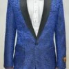 Paisley-300 Royal Blue/Black - Mens Wholesale Blazers